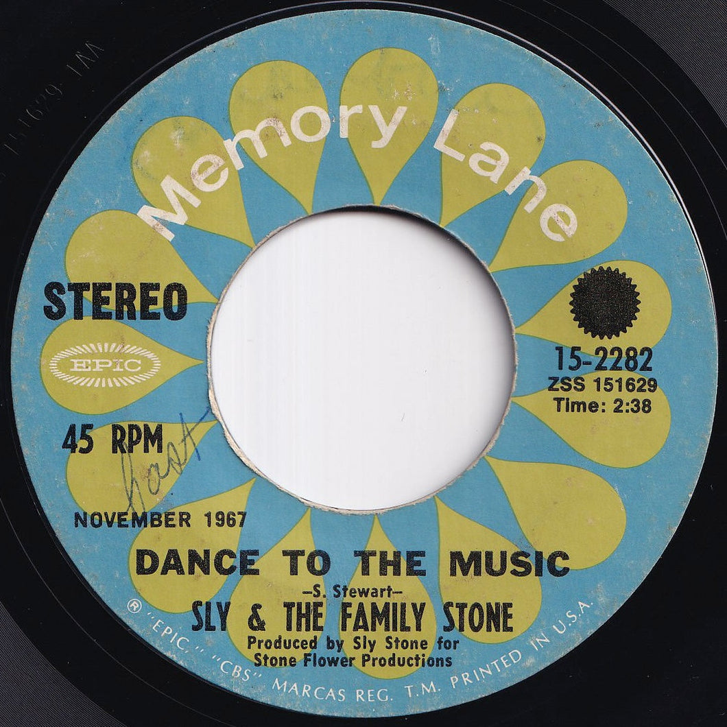 Sly & The Family Stone - Dance To The Music / Life (7 inch Record / Used)