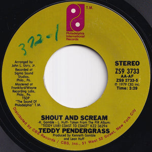 Teddy Pendergrass - Close The Door / Shout And Scream (7 inch Record / Used)