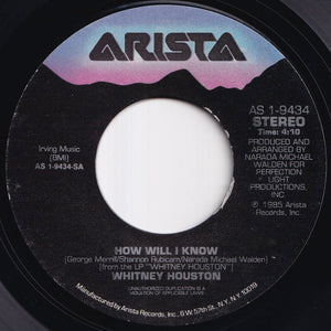 Whitney Houston - How Will I Know / Someone For Me (7 inch Record / Used)
