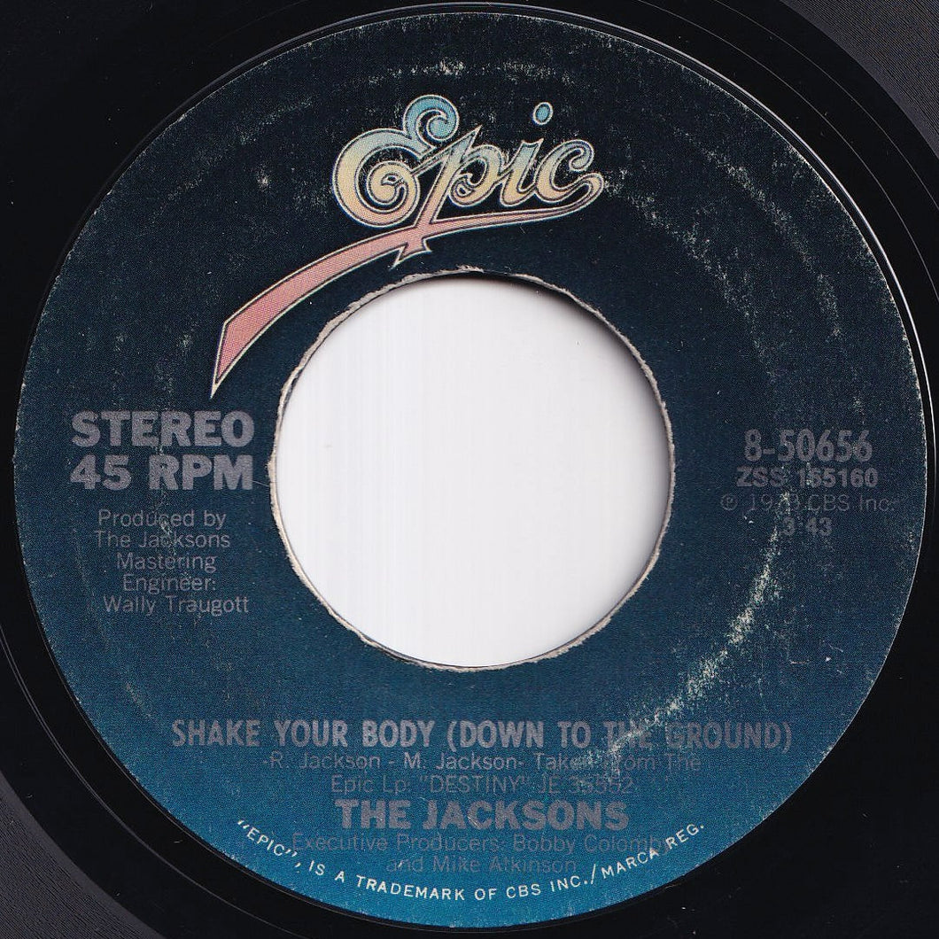 Jacksons - Shake Your Body (Down To The Ground) / That's What You Get (For Being Polite) (7 inch Record / Used)