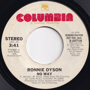 Ronnie Dyson - Sara Smile / No Way (7 inch Record / Used)