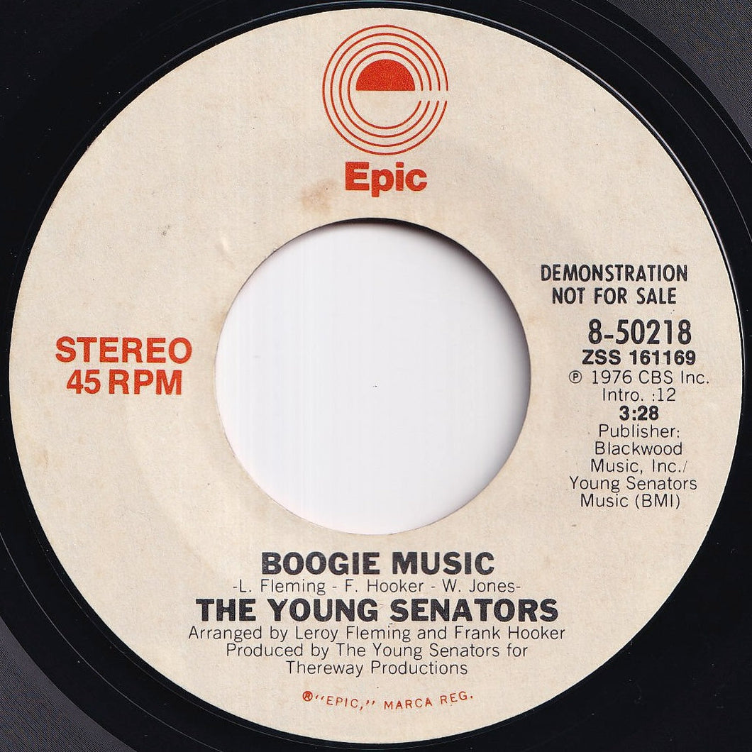 Young Senators - Boogie Music (Stereo) / (Mono) (7 inch Record / Used)