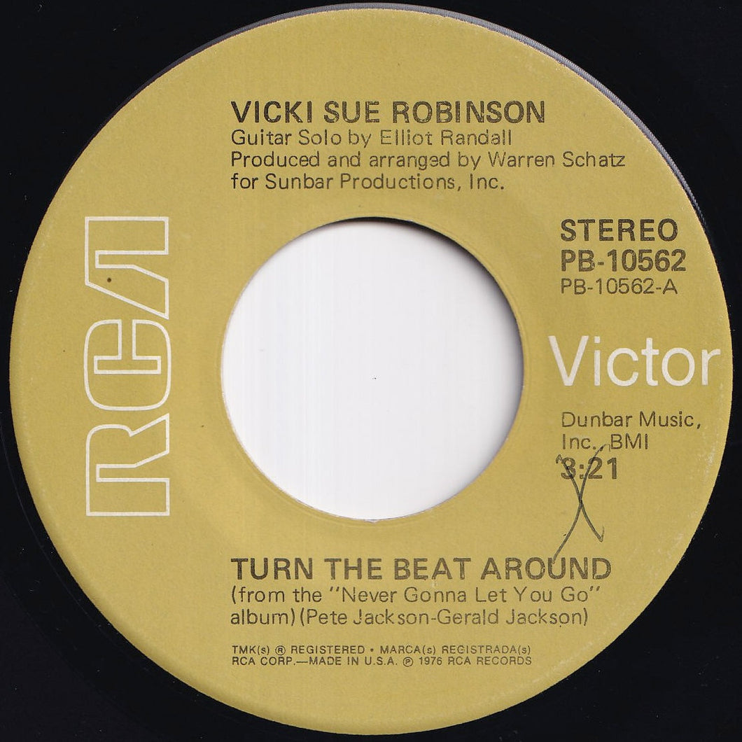 Vicki Sue Robinson - Turn The Beat Around / Lack Of Respect (7 inch Record / Used)