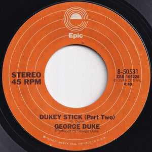 George Duke - Dukey Stick (Part One) / (Part Two) (7 inch Record / Used)