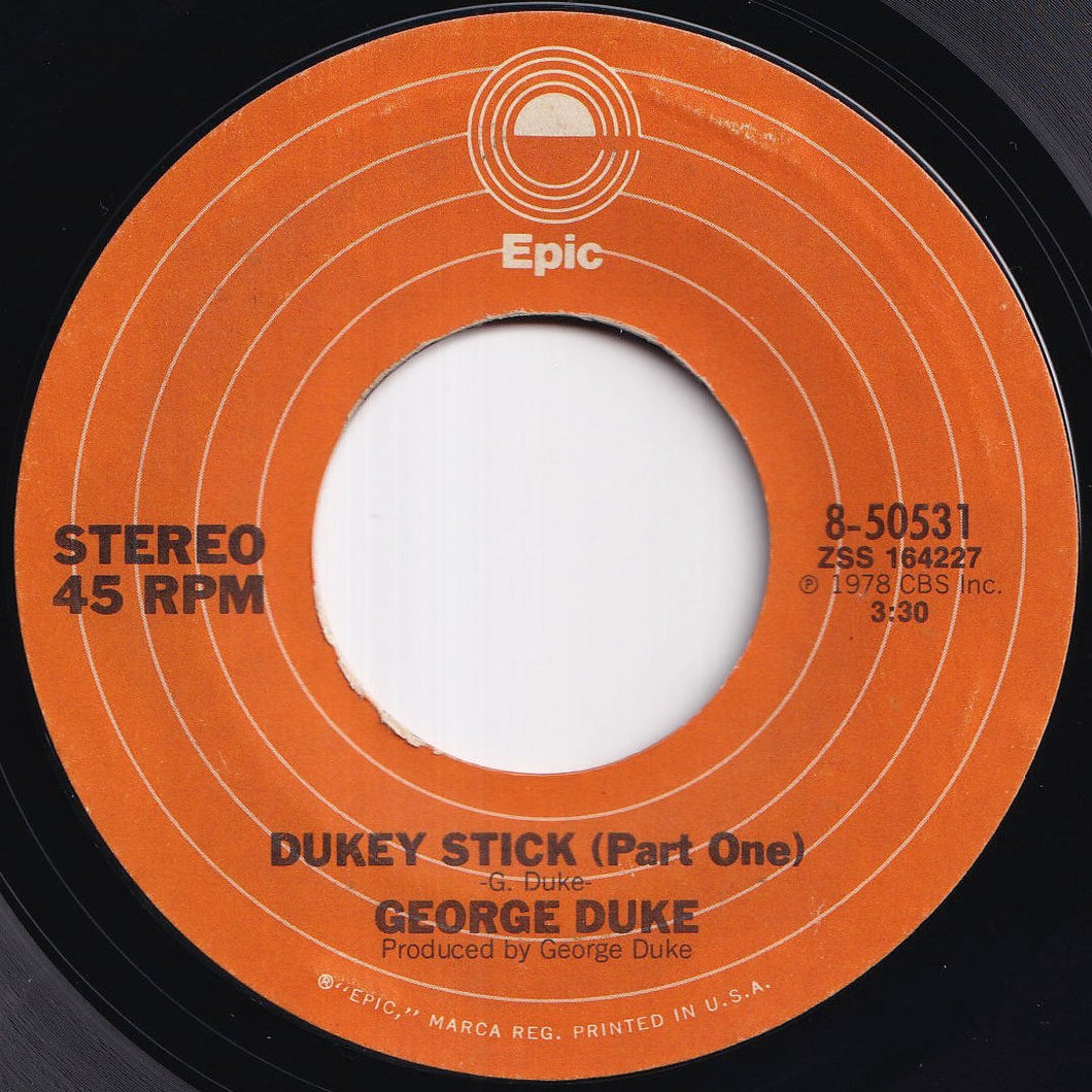 George Duke - Dukey Stick (Part One) / (Part Two) (7 inch Record / Used)