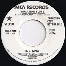 画像をギャラリービューアに読み込む, B.B. King - Inflation Blues / Inflation Blues (7 inch Record / Used)
