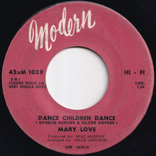 画像をギャラリービューアに読み込む, Mary Love - Talkin' About My Man / Dance Children Dance (7 inch Record / Used)
