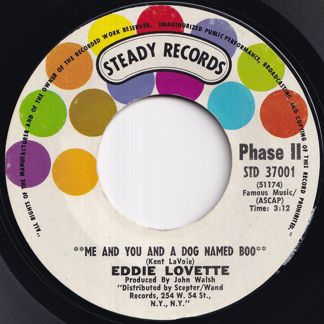 Eddie Lovette - Me And You And A Dog Named Boo / I'm The One Who Loves You (7 inch Record / Used)