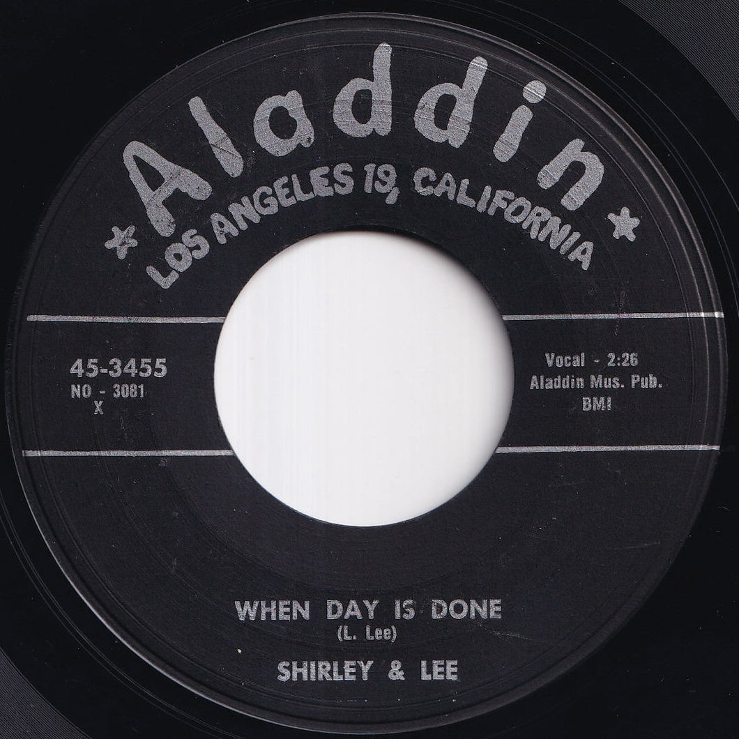 Shirley And Lee - When Day Is Done / True Love (7 inch Record / Used)