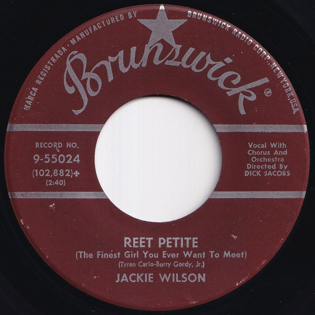 Jackie Wilson - Reet Petite / By The Light Of The Silvery Moon (7 inch Record / Used)