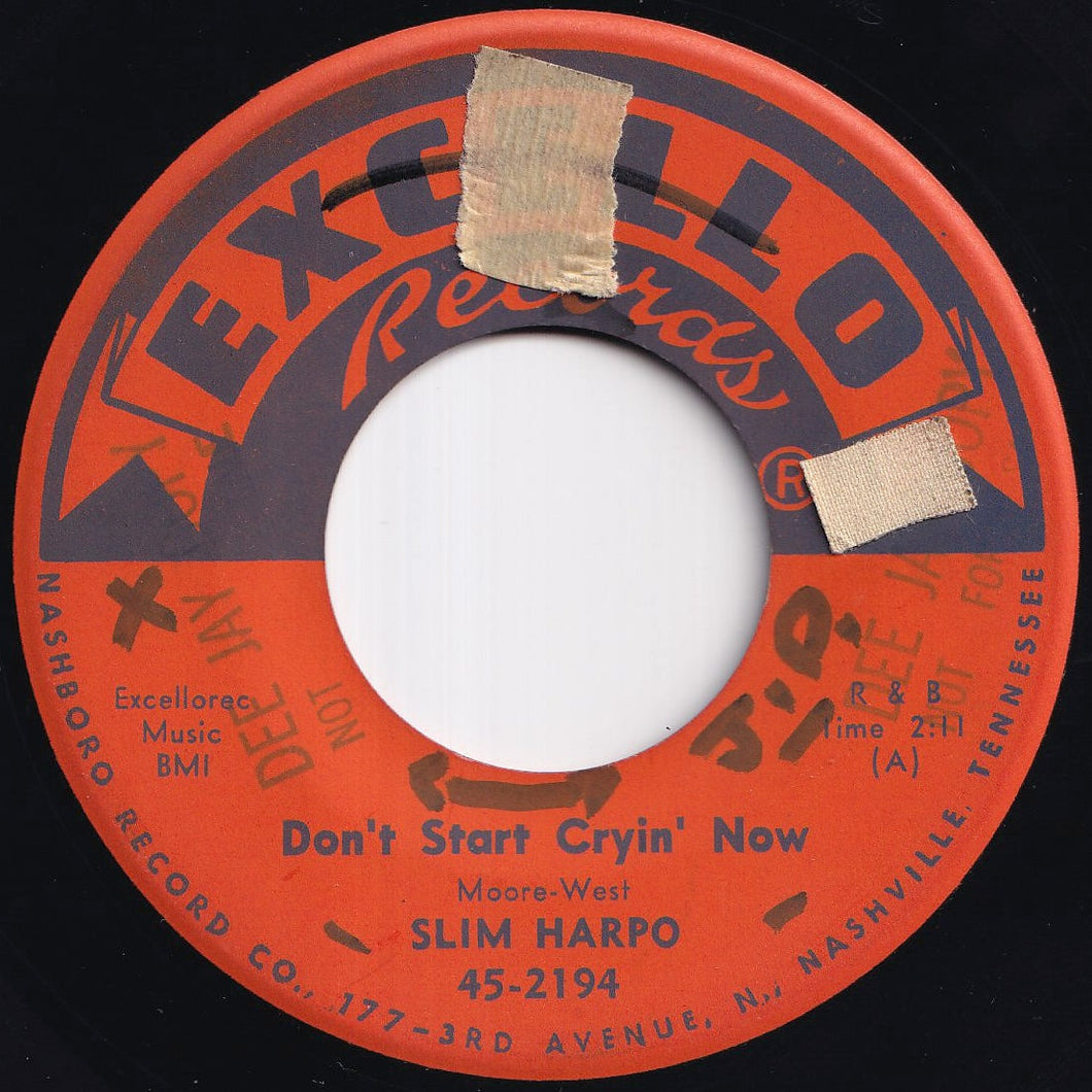 Slim Harpo - Don't Start Cryin' Now / Rainin' In My Heart (7 inch Record / Used)