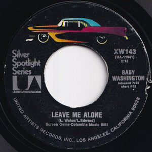 Baby Washington - That's How Heartaches Are Made / Leave Me Alone (7 inch Record / Used)