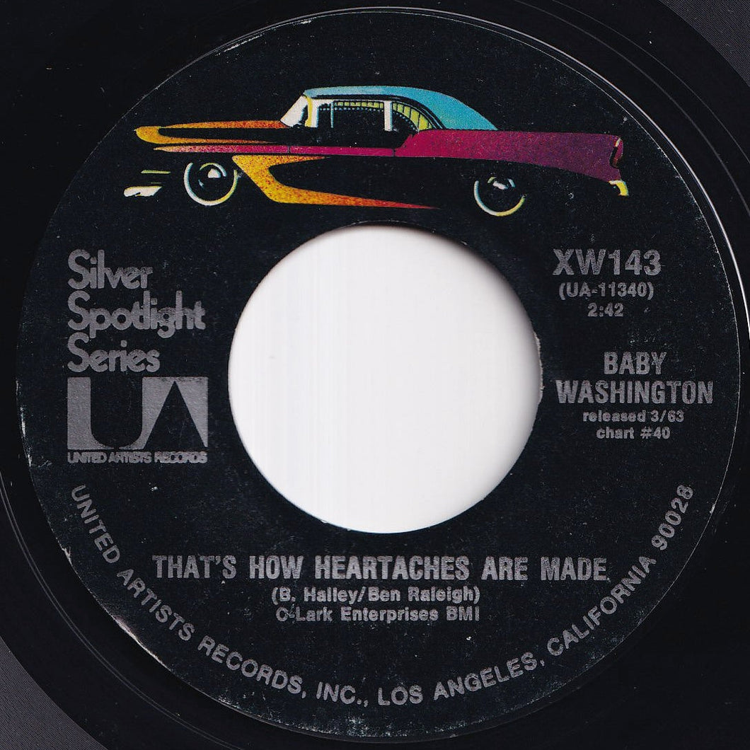 Baby Washington - That's How Heartaches Are Made / Leave Me Alone (7 inch Record / Used)