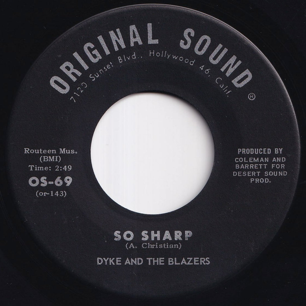 Dyke And The Blazers - So Sharp / Don't Bug Me (7 inch Record / Used)