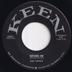 Sam Cooke - (I Love You) For Sentimental Reasons / Desire Me (7 inch Record / Used)