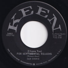 画像をギャラリービューアに読み込む, Sam Cooke - (I Love You) For Sentimental Reasons / Desire Me (7 inch Record / Used)
