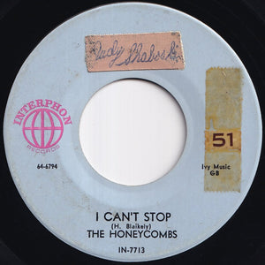 Honeycombs - I Can't Stop / I'll Cry Tomorrow (7 inch Record / Used)