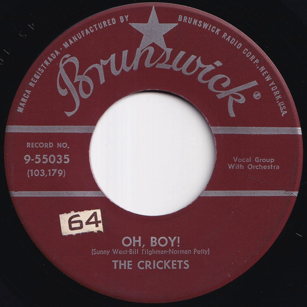 Crickets - Oh, Boy! / Not Fade Away (7 inch Record / Used)