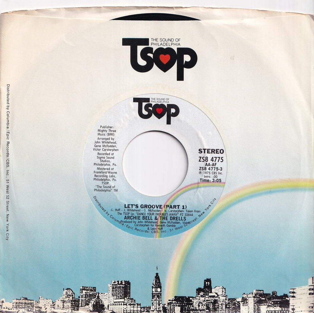 Archie Bell & The Drells - Let's Groove (Part 1) / (Part 2) (7 inch Record / Used)
