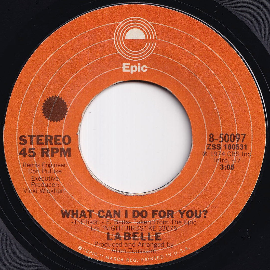 LaBelle - What Can I Do For You? / Nightbird (7 inch Record / Used)