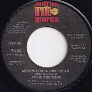 Jackie Robinson - Movin' Like A Superstar / Let Me Be (7 inch Record / Used)