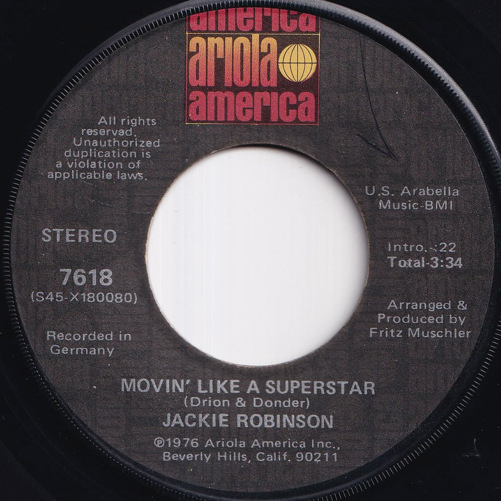 Jackie Robinson - Movin' Like A Superstar / Let Me Be (7 inch Record / Used)