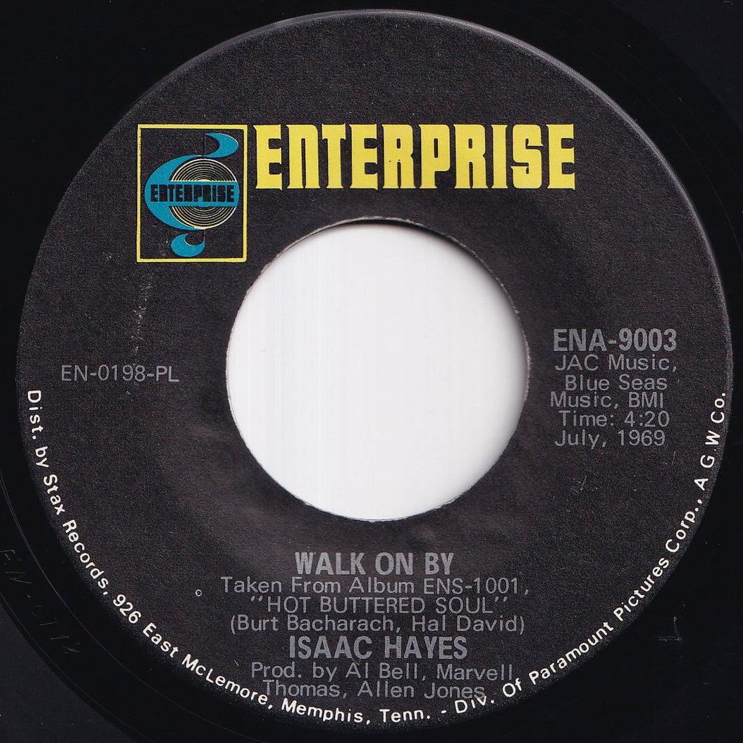 Isaac Hayes - Walk On By / By The Time I Get To Phoenix (7 inch Record / Used)