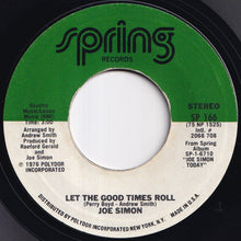 画像をギャラリービューアに読み込む, Joe Simon - Come Get To This / Let The Good Times Roll (7 inch Record / Used)
