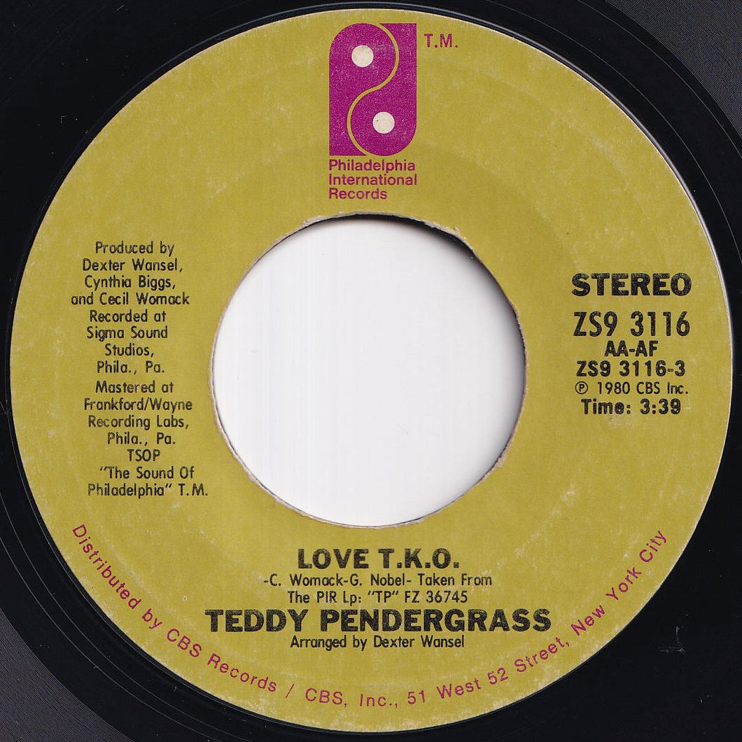 Teddy Pendergrass - Love T.K.O. / I Just Called To Say (7 inch Record / Used)