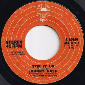 Johnny Nash - Stir It Up / Ooh Baby You've Been Good To Me (7 inch Record / Used)