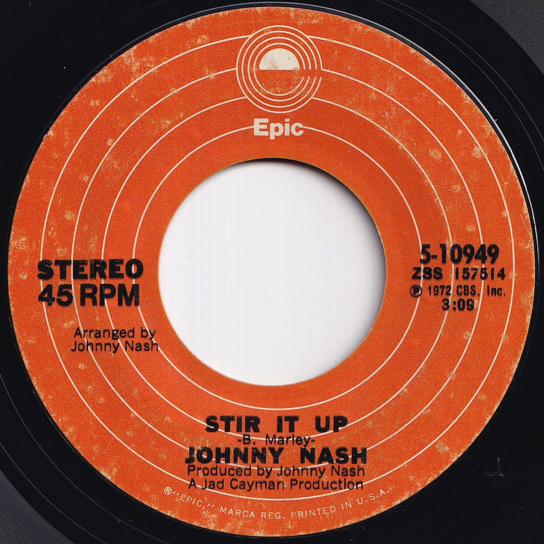 Johnny Nash - Stir It Up / Ooh Baby You've Been Good To Me (7 inch Record / Used)