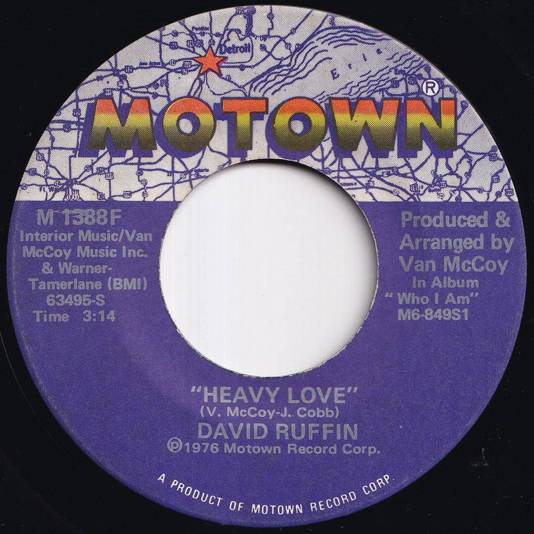 David Ruffin - Heavy Love /  Love Can Be Hazardous To Your Health (7 inch Record / Used)