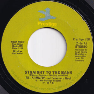 Bill Summers And Summers Heat - Straight To The Bank / Your Love (7 inch Record / Used)