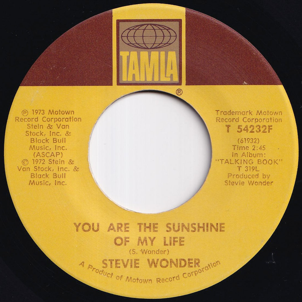 Stevie Wonder - You Are The Sunshine Of My Life / Tuesday Heartbreak (7 inch Record / Used)