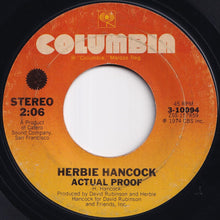 画像をギャラリービューアに読み込む, Herbie Hancock - Spank-A-Lee / Actual Proof (7 inch Record / Used)
