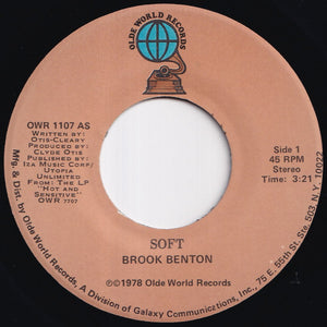 Brook Benton - Soft / Glow Love (7 inch Record / Used)