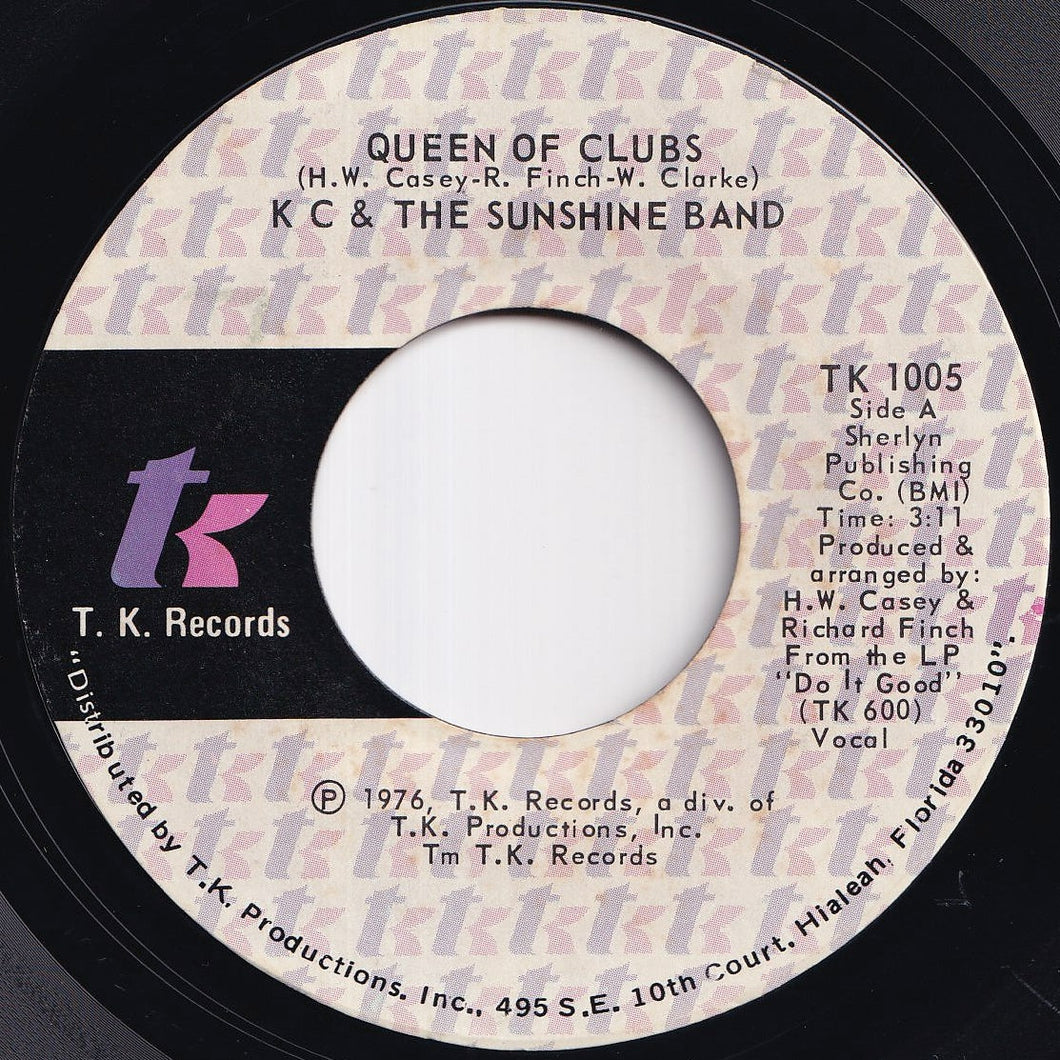 K. C. & The Sunshine Band - Queen Of Clubs / Do It Good (7 inch Record / Used)