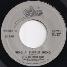 Load image into Gallery viewer, Sly &amp; The Family Stone - Everyday People / Sing A Simple Song (7 inch Record / Used)
