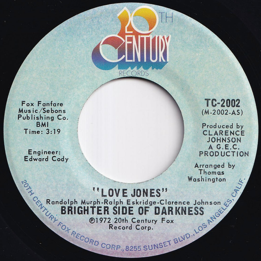 Brighter Side Of Darkness - Love Jones / I'm The Guy (7 inch Record / Used)