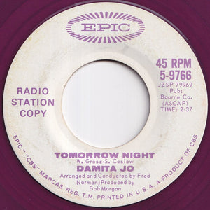 Damita Jo - Tomorrow Night / Tomorrow Night (7 inch Record / Used)