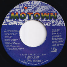 画像をギャラリービューアに読み込む, Stevie Wonder - I Just Called To Say I Love You / (Instrumental) (7 inch Record / Used)
