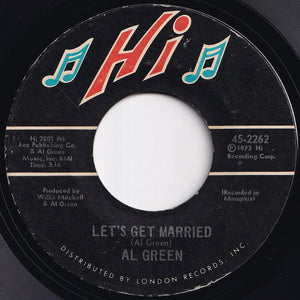 Al Green - Let's Get Married / So Good To Be Here (7 inch Record / Used)