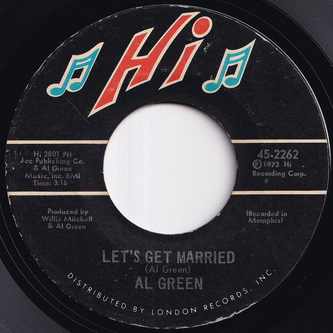 Al Green - Let's Get Married / So Good To Be Here (7 inch Record / Used)