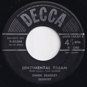 Owen Bradley Quintet - Big Guitar / Sentimental Dream (7 inch Record / Used)