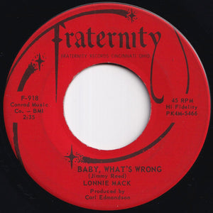 Lonnie Mack - Baby, What's Wrong / Where There's A Will (7 inch Record / Used)
