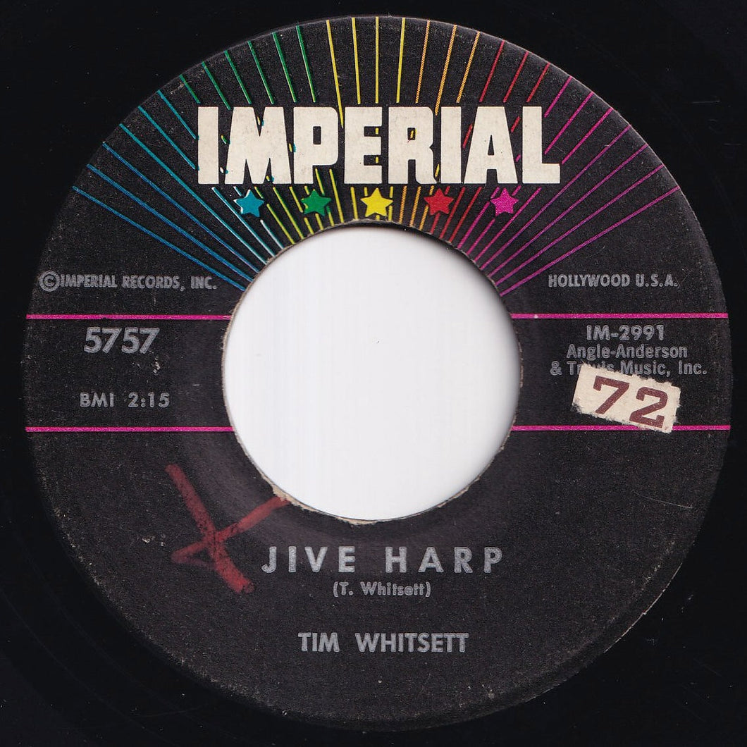 Tim Whitsett - Jive Harp / Pipe Dreams (7 inch Record / Used)