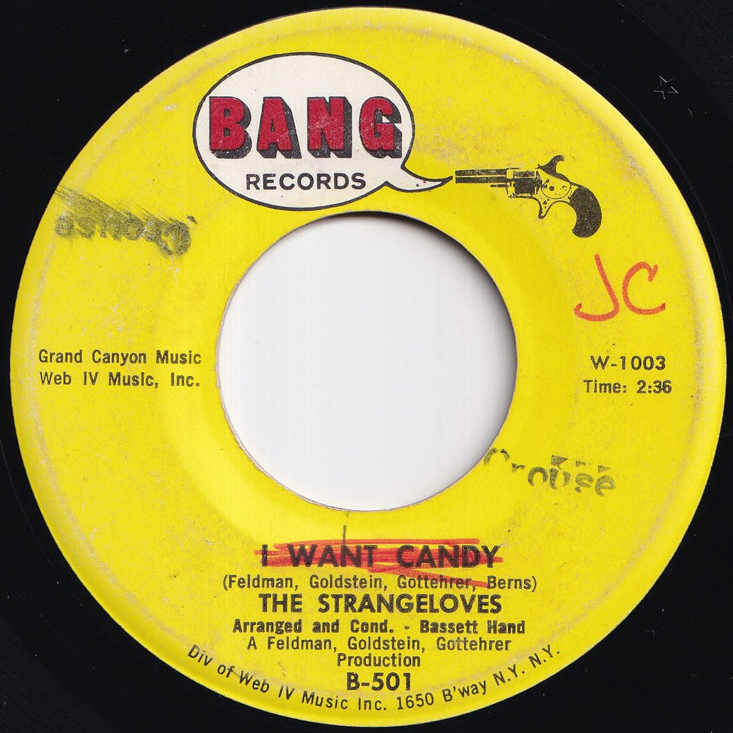 Strangeloves - I Want Candy / It's About My Baby (7 inch Record / Used)