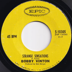Bobby Vinton - Take Good Care Of My Baby / Strange Sensations (7 inch Record / Used)