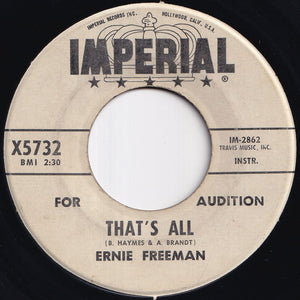 Ernie Freeman - That's All / Swamp Meeting (7 inch Record / Used)