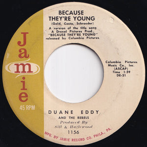 Duane Eddy - Because They're Young / Rebel Walk (7 inch Record / Used)